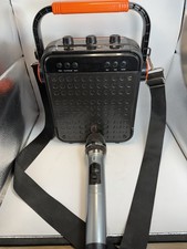 JYX-D10 Portable Karaoke PA Speaker w Wireless Mic Bluetooth Tested