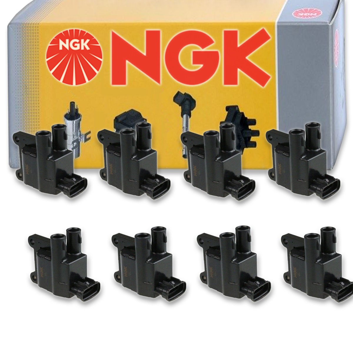 8 pc NGK 48839 U3018 Ignition Coils for UF180T UF180 UF-182 UF-181 UF-180 ay