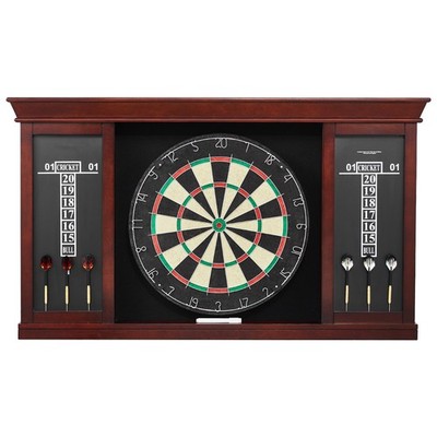 Uimoso Dartschrank-Set mit offizieller Dartscheibe aus MDF, 45x3,8 cm Dartboard