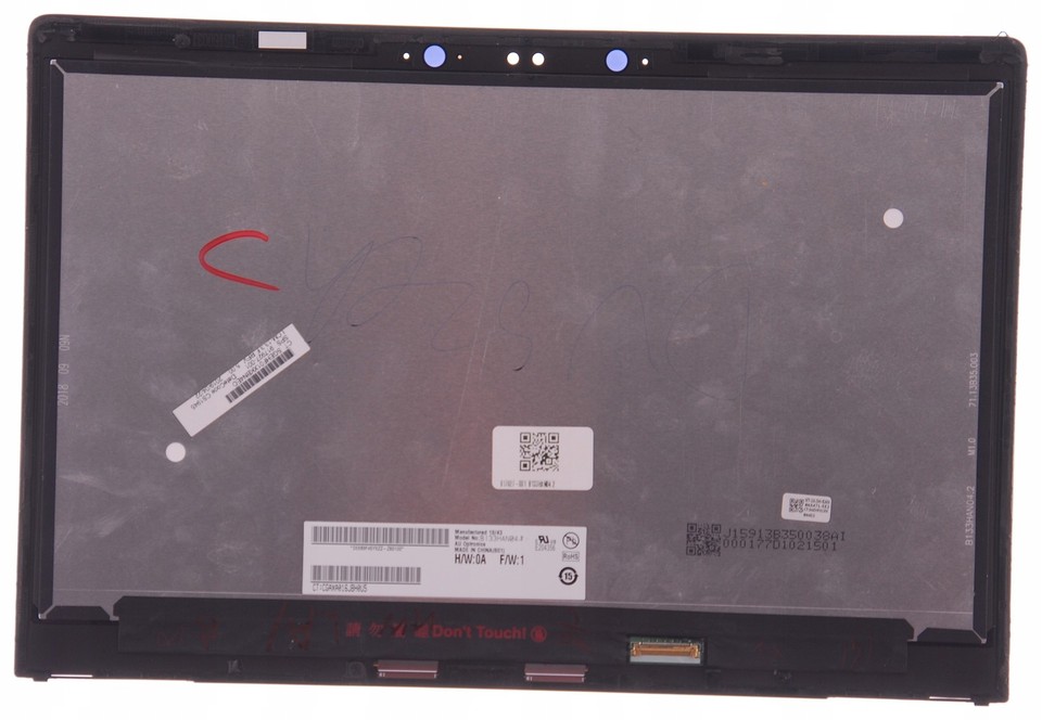 Écran Matrice HP Spectre X360 13-AE FHD TS - Pièce Détachée Occasion, X33_N133HCE-GP2_BLK