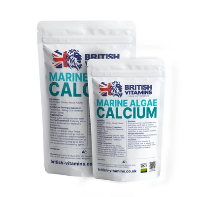 BRITISH VITAMINS Algae Calcium contains Ocean Magnesium and Trace Minerals