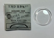 XHD 29 1/2 EXTRA HIGH DOME ROUND PLASTIC WATCH CRYSTAL 31.4mm