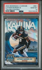 2024 LUTHER BURDEN III Bowman U Chrome The Big Kahuna SP PSA 10 💎 Bears