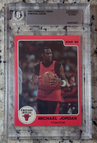 1986 Star Michael Jordan #1 Checklist RC Beckett BGS NICE EYE APPEAL INVEST NOW!