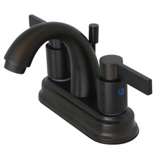 Kingston Brass KB861.NDL NuvoFusion 1.2 GPM Centerset Bathroom - Bronze