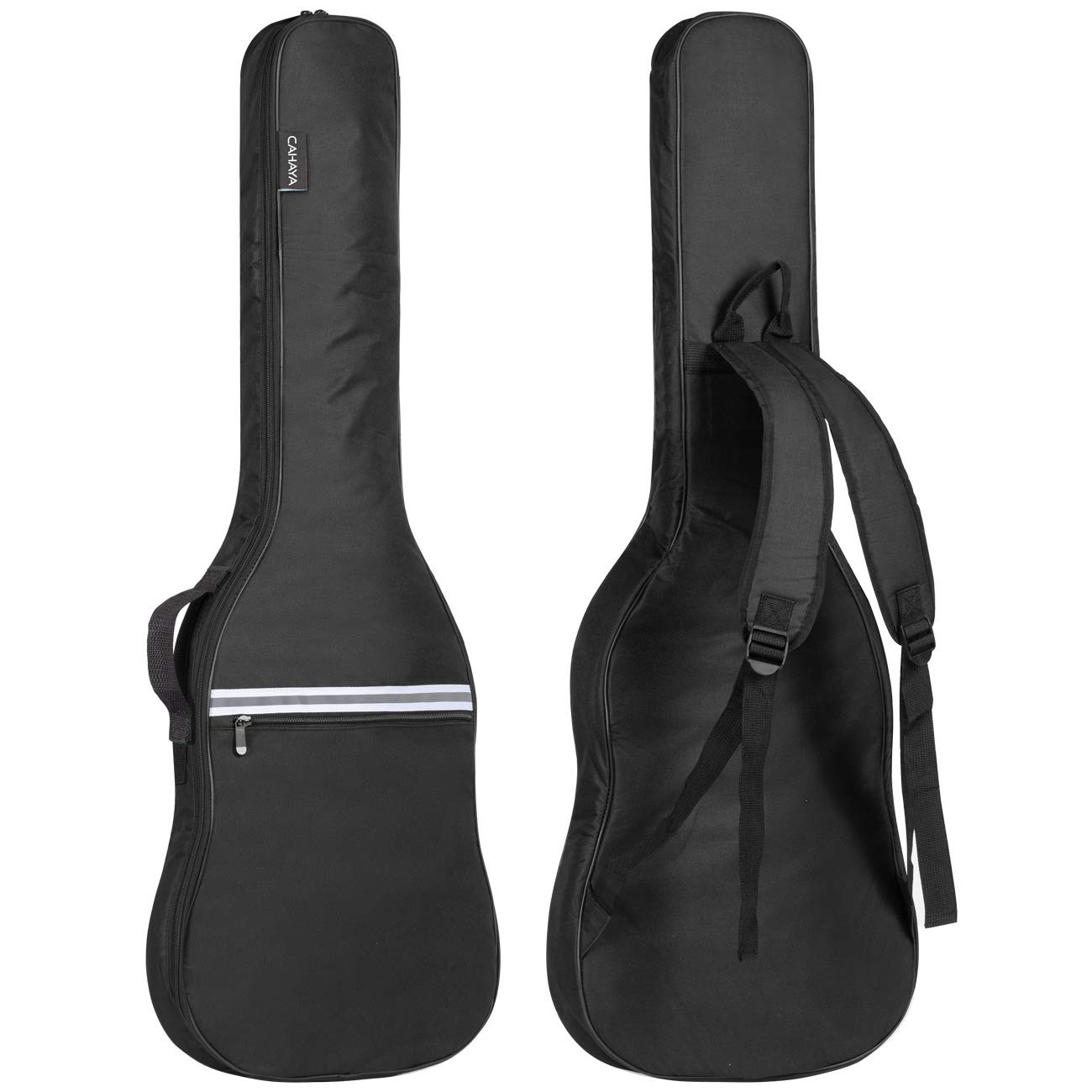 Electric Guitar Bag Gig Bag 6mm Padding Padded Backpack with Reflective Bands...