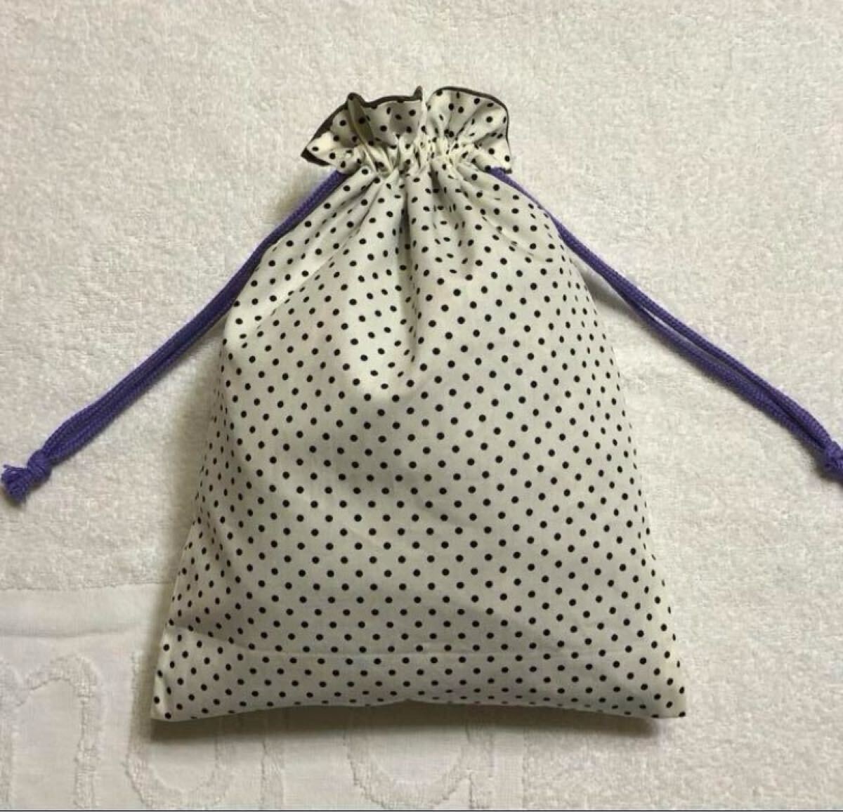 Drawstring pouch, drawstring bag, Japanese patter… - image 2