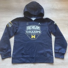 Michigan Wolverines College 2023 National Champions Pullover Kids Large Hoodie