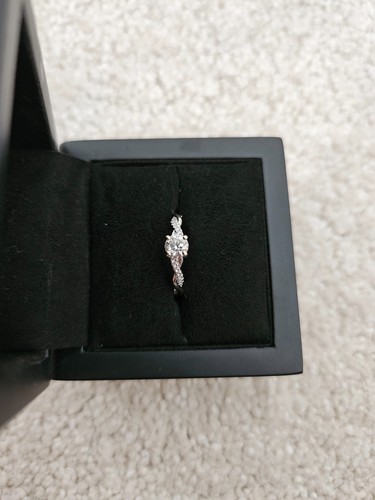 Engagement ring 18k white gold size L - Picture 6 of 8