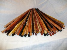 READ! Wizards Choosing Hand Turned Carved Wood Magic Wand Witch Wizard w/FreeBag