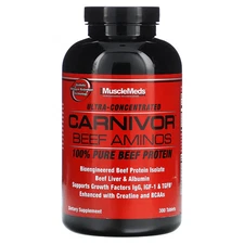 MuscleMeds Carnivor Beef Aminos 100 Pure Beef Protein 300 Tablets