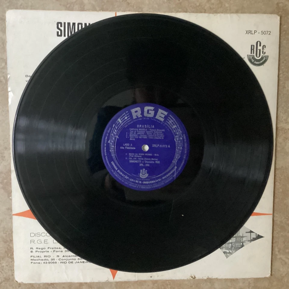 BRASILIA Enrico Simonetti & His Orchestra LATIN JAZZ Brazil BRAZILIAN Rare — 第 3/4 张图片