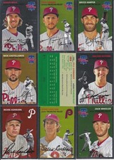 2023 Topps Platinum Chrome Philadelphia Phillies Complete Team Set (20)