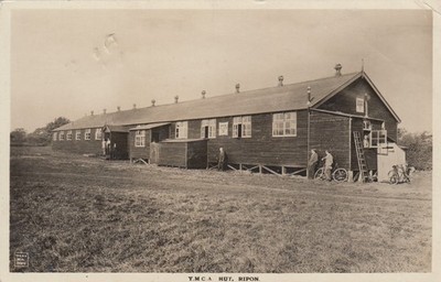GB Vintage Ansichtskarte, WW1, YMCA Hut, Ripon, Yorks Echtfoto 1918