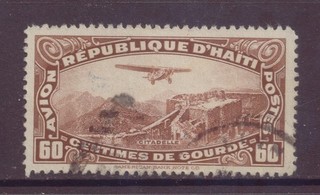 Haiti Air Mail Plane Over Christopher's Citadel Used 1940 OLD
