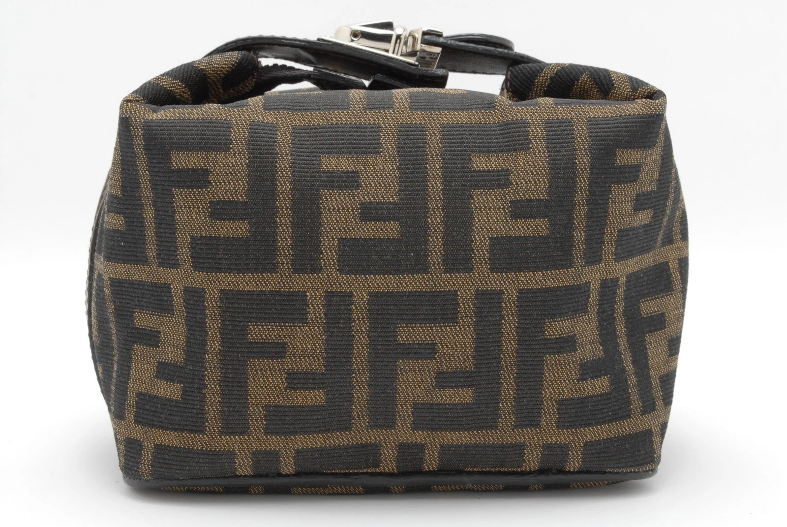Fendi — FENDI Zucca Vanity Bag Brown Canvas