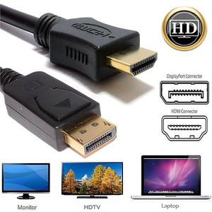 Displayport Plug To Hdmi Male Plug Display Monitor Laptop Cable 1m 2m 3m 5m Lot Ebay