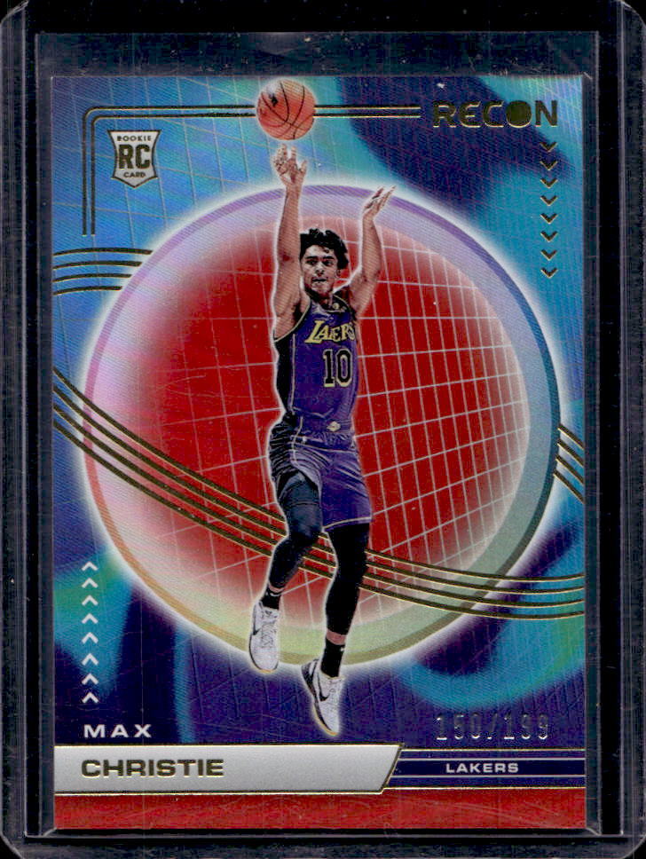 2022-23 Recon Max Christie Holo Red RC #/199 #206 Lakers
