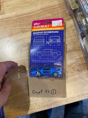 Siku Eurobuilt Maserati Boomerang BLue New IN package RARE! 1/55 Car Toy
