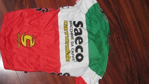 Equipo Saeco Cannondale CIPOLLINI Campeón Italiano Camiseta Ciclismo L Tour Francia - Imagen 2 de 4