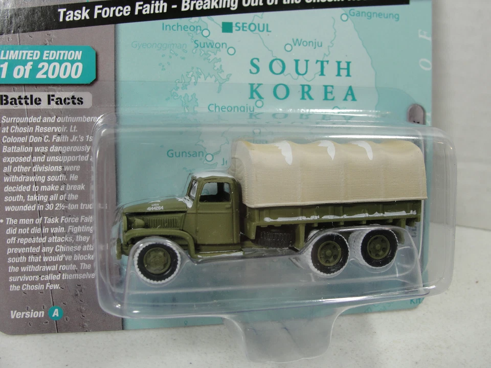 GMC CCKW 2 1/2 TON 6X6 TRUCK KOREA THE FORGOTTEN WAR V/A JOHNNY LIGHTNING 2023 - Image 2 of 3