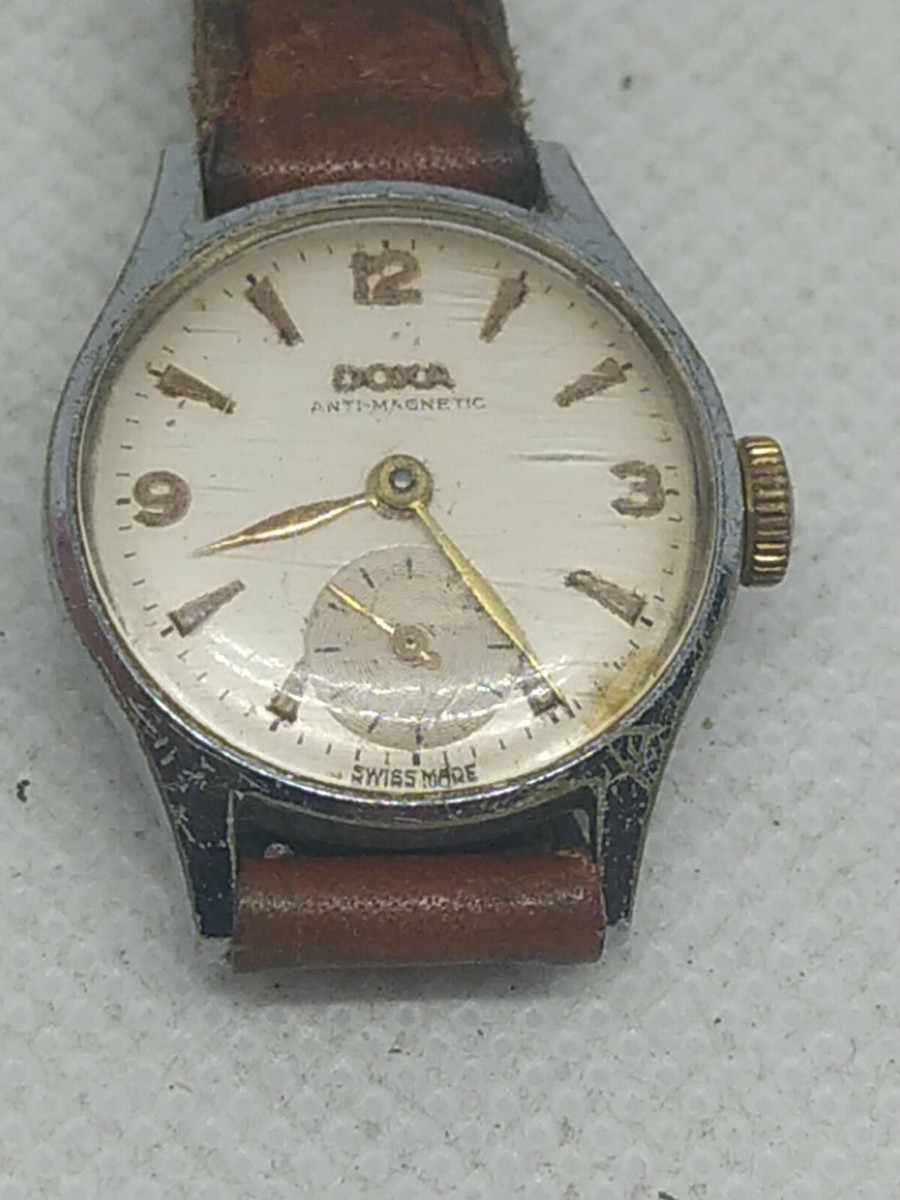 Vintage DOXA Anti Magnetic Winding Women Wrist Watch Swiss Made