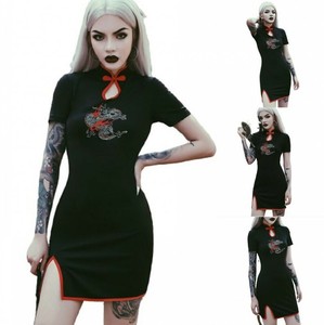 gothic bodycon dress