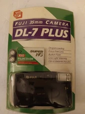 Fuji DL-7 Plus 35mm Film Basic Point And Shoot Camera With Built-In Flash NOS