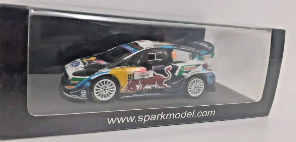 MODELLINO AUTO SPARK 1:43 FORD FIESTA WRC FOURMAUX RALLY CROAZIA 2021 MODELLISMO - Immagine 3 di 4