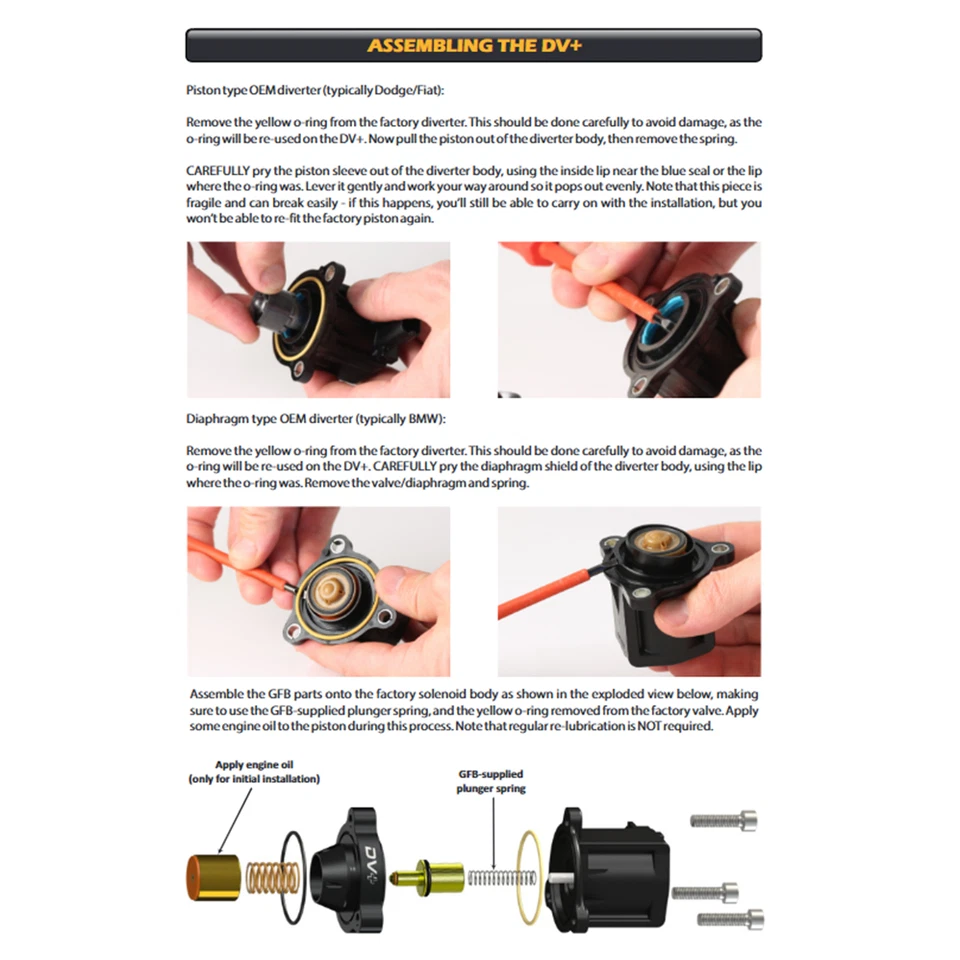 Válvula desviadora Go Fast Bits DV+ para aplicaciones Dodge Dart, BMW y Fiat Abarth Foto 3 de 4