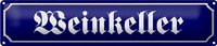 Blechschild StraßEnschild 46X10Cm Weinkeller Wein Bar KüChe Dekoration