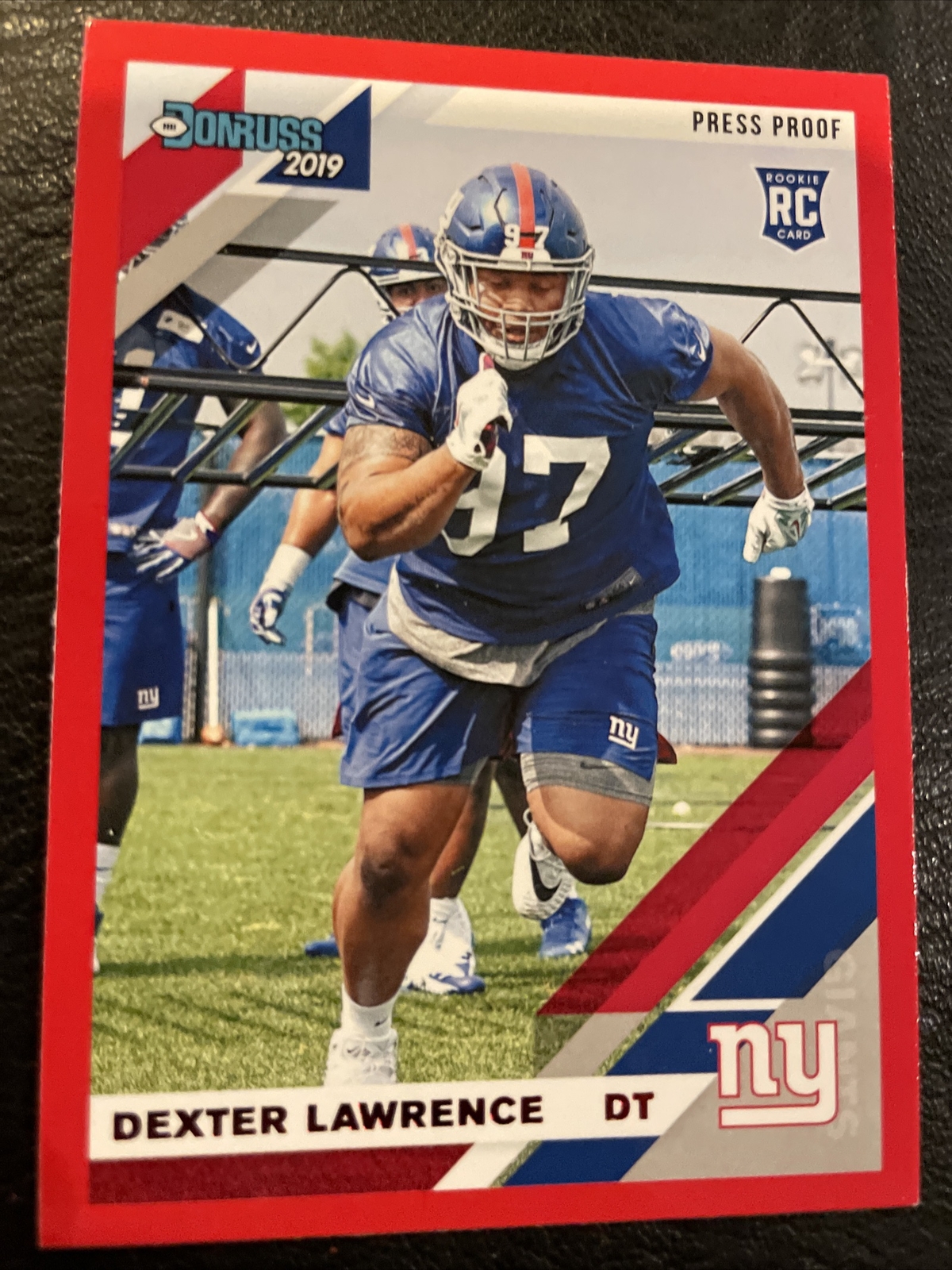 2019 Donruss Dexter Lawrence Rookie Red Press Proof Parallel NY Giants RC #257
