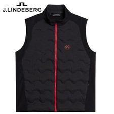 J.LINDEBERG DEXTER HERREN GOLF HYBRID WESTE / SCHWARZ / @ 40 % RABATT UVP