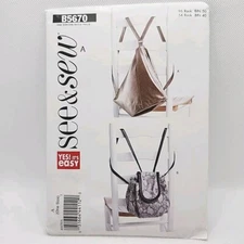 Butterick See & Sew 5670 Bags Mini Backpack Triangle Straps Sewing Pattern Uncut