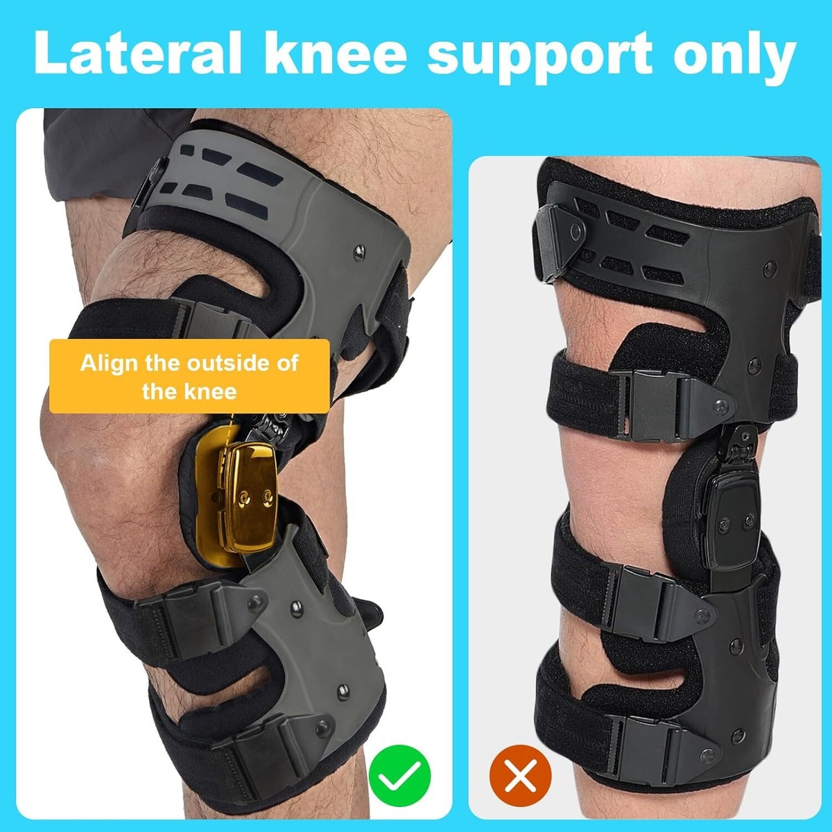 Unloader OA Medial Knee Brace for Knee Arthritis Pain Osteoarthritis Knee  Brace
