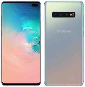 Samsung Galaxy S10+ Plus Prism Silver 128GB SM-G975F/DS (FACTORY UNLOCKED) 6.4