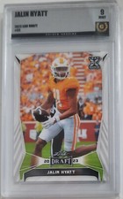 Jalin Hyatt 2023 Leaf Draft XRC #53 Golden Grading (GG) 9 Mint Giants WR