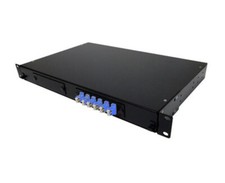 12 Port Rack Mount Fiber Enclosure Pre-Loaded with LC SM Connectors