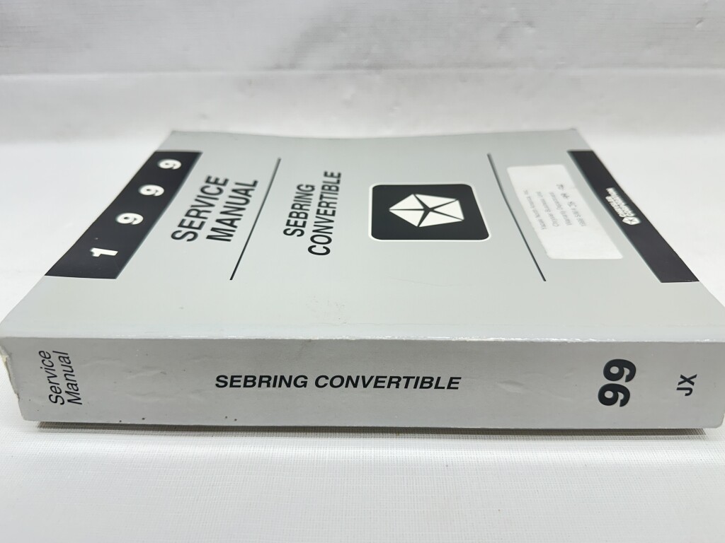 1999 Chrysler Sebring Convertible OEM Shop / Service Manual | eBay