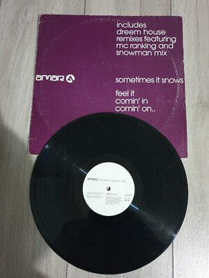 AMAR - SOMETIMES IT SNOWS IN APRIL (DREEM TEEM)  12'' vinyl UK GARAGE RECORD 2000