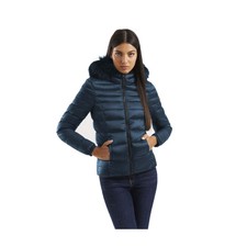 Refrigiwear Chic Padded Down Jacket With Fur Hood