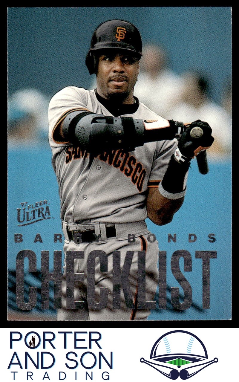 Barry Bonds 1997 Ultra Checklists (Series One) #2 San Francisco Giants