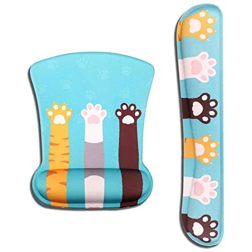 AOKSUNOVA Tappetino Mouse e Tastiera Tappeto Mouse Ergonomico Mouse Pad (M4b)