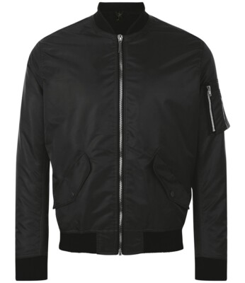 Neue Sols 01616 Rebel Unisex Bomberjacke. Schwarz L. T2048.
