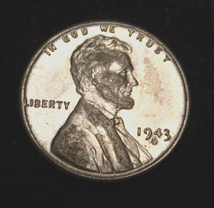 1943 D Lincoln Steel Cent - Mint Mark Error