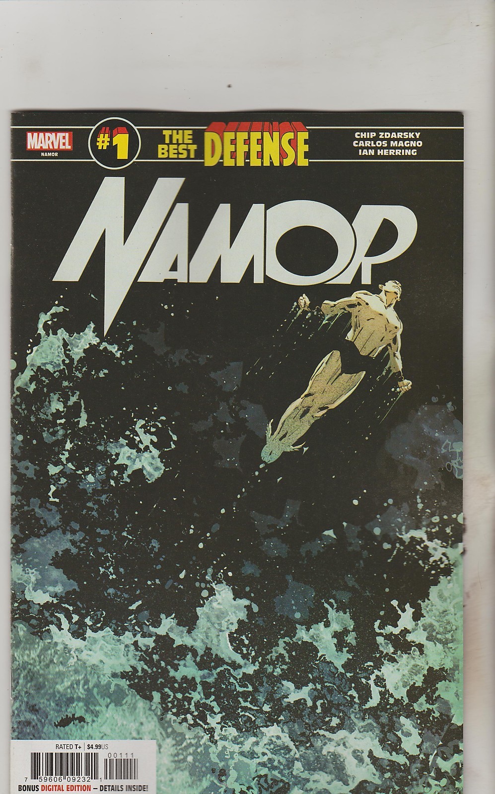 MARVEL COMICS DEFENDERS NAMOR #1 FEBRUARY 2019 1ST PRINT NM