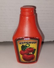 Vintage Little Tikes Play Food Ketchup Bottle Replacement Pretend Kitchen