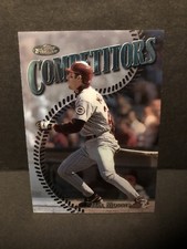 1997 Topps Finest Competitors Silver Embossed Uncommon Hal Morris Reds