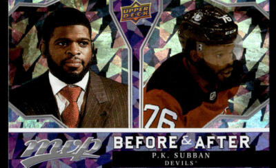 P.K. Subban 2021-22 Upper Deck MVP Before and After #BA-5
