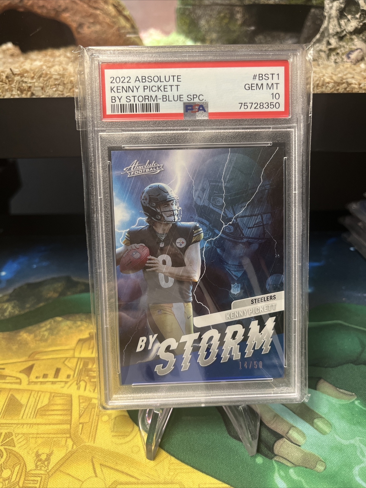 Kenny Pickett Panini Absolute By Storm #BST1 Blue Spectrum